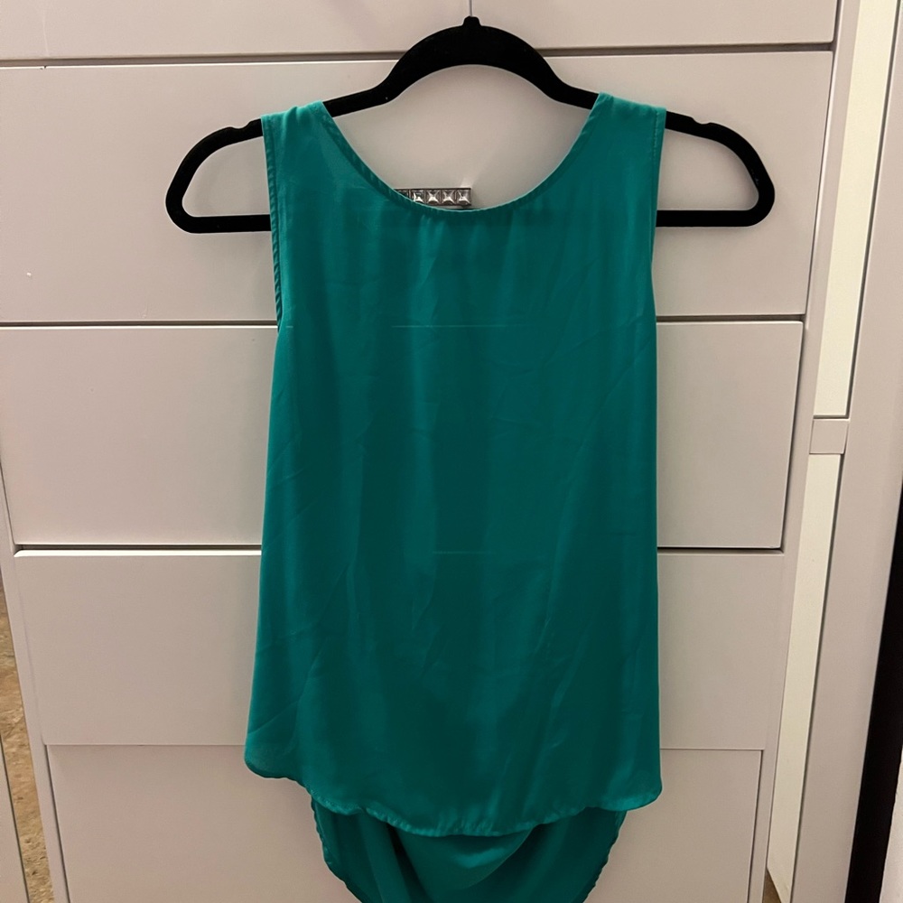 Open back tank top